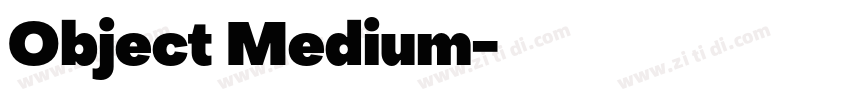 Object Medium字体转换